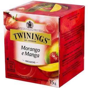 Chá Of London Morango e Manga Twinings 15g com 10un