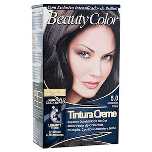 Tintura de Cabelo Beauty Color 5.0 Castanho Claro Embalagem 1 Un