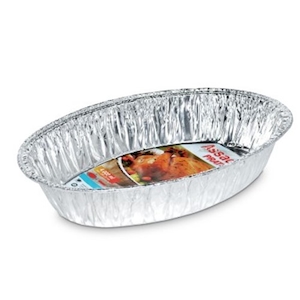 Forma Descartável de Alumínio Pratsy Oval 4l 1 Unidade