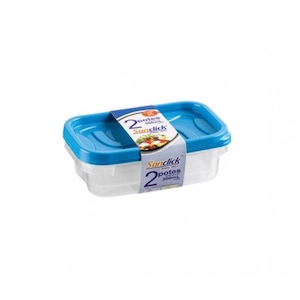 Conjunto de Potes Santana Retangular 300ml 2 Un