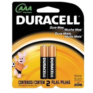 Pilha Duracell Aaa Embalagem 2 Un