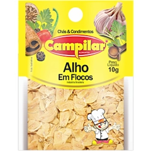 Alho em Flocos Campilar Embalagem 10g