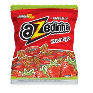 Bala Freegells Azedinha Morango Pacote 584g