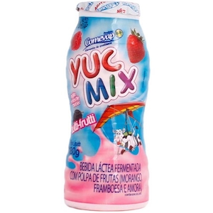 Bebida Láctea Yuc Mix Tutti Frutti Embalagem 180g