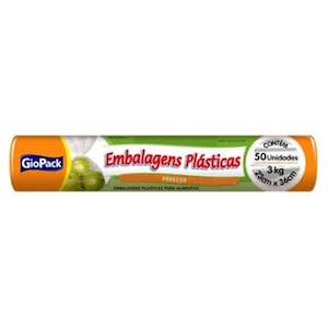 Embalagem para Freezer Giopack 3kg Embalagem 50 Un
