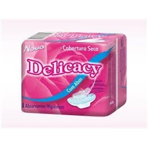 Absorvente Delicacy Básico Embalagem 8 Un