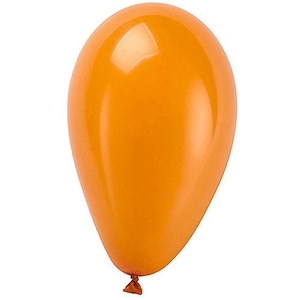 Balão Liso Pera Regina Nº6,5 Laranja Embalagem 50 Un