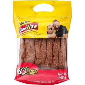 Bifinho para Cães Baw Waw Carne Pacote 500g