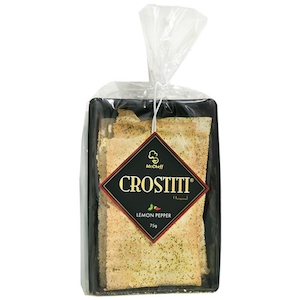 Aperitivo Crostiti Lemon Pepper Embalagem 75g