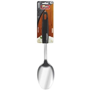 Colher Inox Catuai Cabo Preto 33cm Embalagem 1 Un