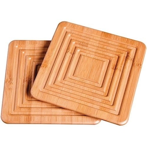 Apoio para Panela Mor de Bamboo Embalagem 2 Peças