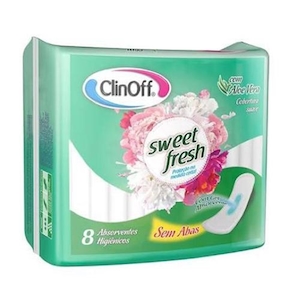 Absorvente Clin Suave sem Abas Leve 8un Pague 7un