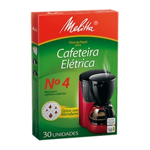 Filtro de Papel Melitta N4 Grande Embalagem 30 Un