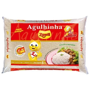 Arroz Tipo 1 Zaeli Agulhinha Embalagem 5kg