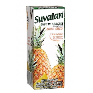Suco Pronto Suvalan Abacaxi sem Adição Açúcar Caixa 200ml