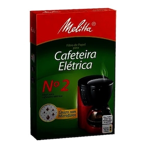 Filtro de Papel para Cafeteira Elétrica Melitta Médio N2 Embalagem 30un