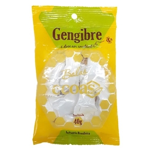 Bala Ecoas Gengibre Embalagem 40g
