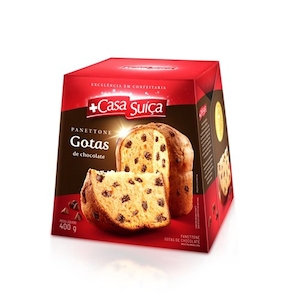 Panettone Casa Suiça com Gotas de Chocolate 400g