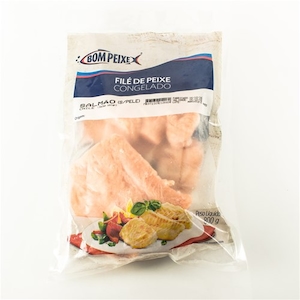 Filé de Salmão Bom Peixe Congelado sem Pele Embalagem 800g