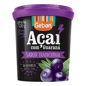 Açaí Congelado Gebon Tradicional Pote 500g