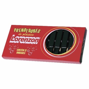 Prendedor de Roupa Lorenzon Embalagem 12 Un