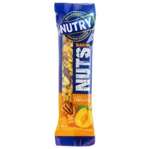 Barra de Cereal Nutry Nuts Damasco Embalagem 30g