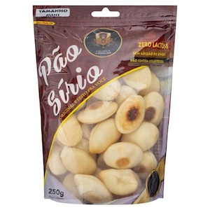 Pão Sírio Mini Zero Lactose Kebai 250g