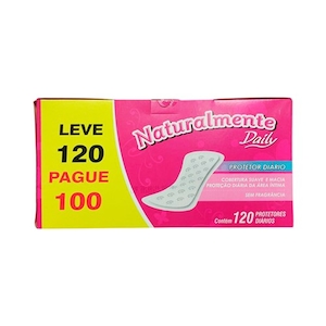 Protetor Diário Naturalmente Daily Embalagem Leve 120 Un Pague 100 Un