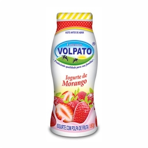 Bebida Láctea Iogurte de Morango Volpato 180g