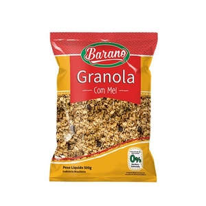 Granola Barano com Mel Embalagem 500g