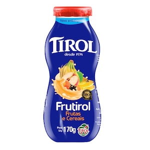 Bebida Láctea Tirol Frutirol Frutas e Cereais Embalagem 170g