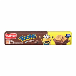 Biscoito Recheado Isabela Toons Chocolate 130g