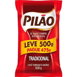 Café Pilão Tradicional Almofada Leve 500 Pague 475g