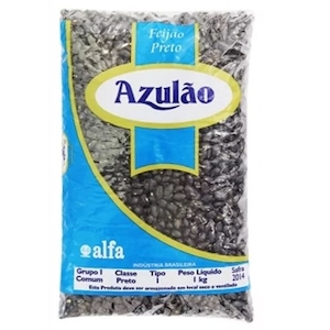 Feijão Preto Azulão Tipo 1 Embalagem 1kg