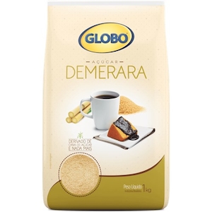 Açúcar Demerara Globo Embalagem 1kg