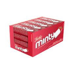 Bala Minty Morango Embalagem 17g
