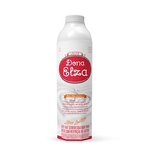 Leite Longa Vida Dona Elza Zero Lactose Embalagem 1l
