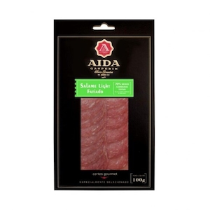 Salame Aida Light Fatiado Embalagem 100g