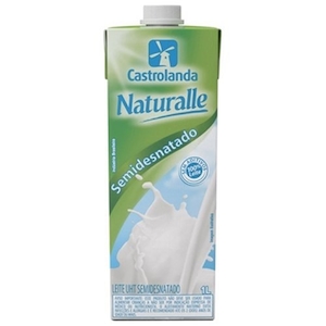 Leite Semidesnatado Castrolanda Naturalle Embalagem 1 Litro