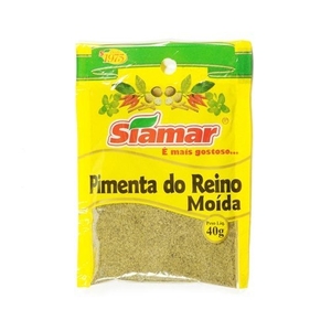 Especiarias Pimenta do Reino Moída Embalagem 20g