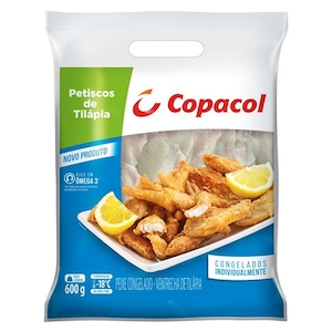 Tilápia Congelada Copacol Petisco Pacote 600g