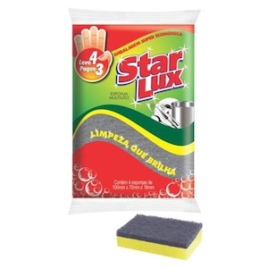 Esponja Multiuso Starlux Pacote Leve 4un Pague 3