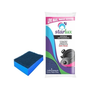 Esponja Starlux Antiaderente 3un