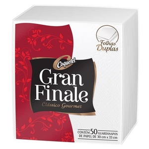 Guardanapo Folha Dupla Clássico Gourmet 30x33cm Gran Finale 50un