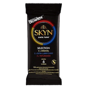 Preservativo Blowtex Skyn Sinta Tudo Selection Com 6 Unidades