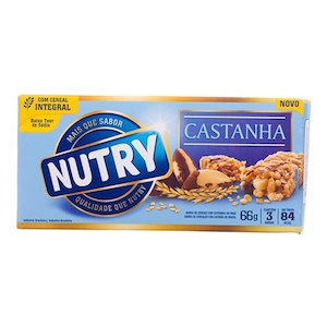 Barra Cereal Nutry Castanha do para 66g