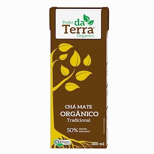 Chá Mate Orgânico Poder Terra Tradicional 200ml