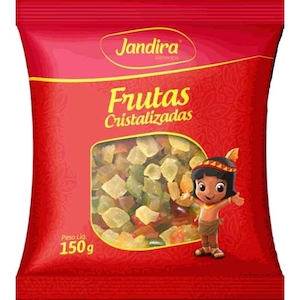 Frutas Cristalizadas em Cubos Jandira 150g