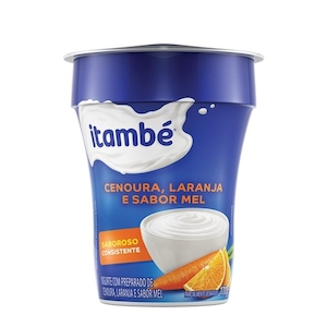 Iogurte Itambé Natural Laranja Cenoura Mel Copo 170g