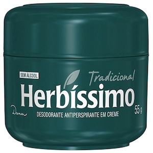 Desodorante Antitranspirante em Creme Herbissimo Tradicional Pote 55g